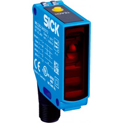Sick WL12G-3V2572 Retroreflective Photoelectric Sensor with Block Sensor, 4 m Detection Range