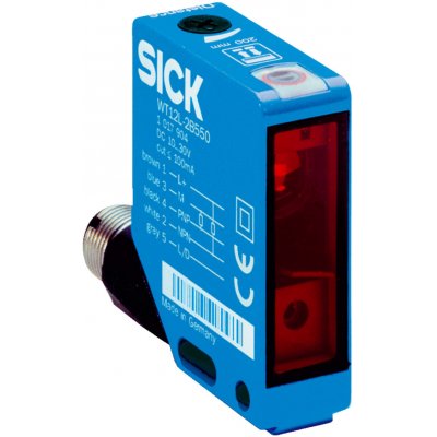 Sick WT12L-2B551 Photoelectric Sensor with Block Sensor, 30 mm - 200 mm Detection Range
