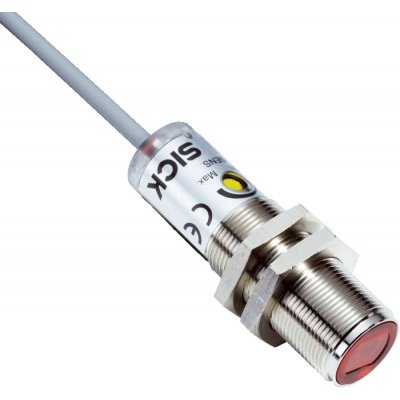 Sick VTE180-2N41142  Photoelectric Sensor with Barrel Sensor, 350 mm - 500 mm Detection Range