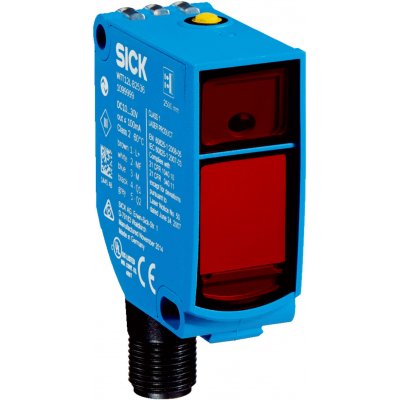 Sick WTT12L-B2542 Photoelectric Sensor with Block Sensor, 50 mm → 1.8 m Detection Range