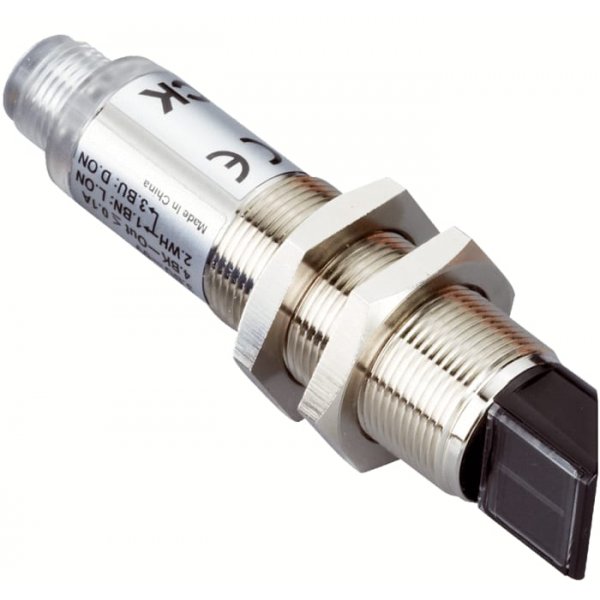 Sick VTF180-2P42414 Photoelectric Sensor with Barrel Sensor, 1 mm → 130 mm Detection Range
