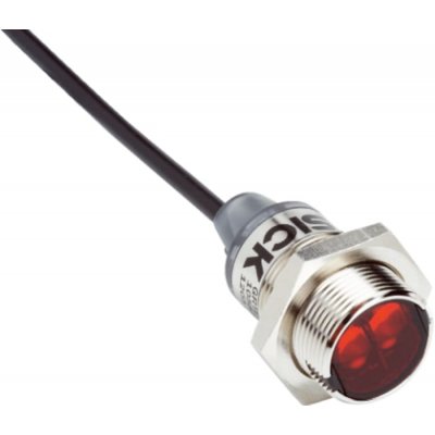Sick GRL18S-P1331 Retroreflective Photoelectric Sensor with Barrel Sensor