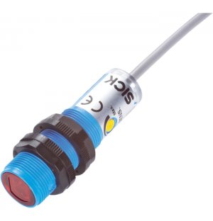 Sick VTB180-2N42417 Background Suppression Photoelectric Sensor with Barrel Sensor