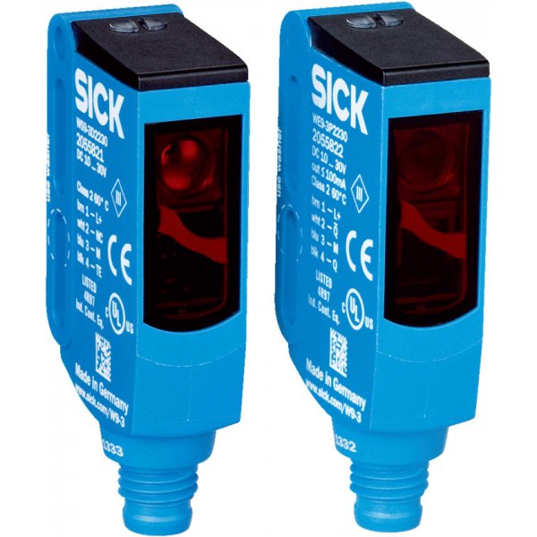 Sick WSE9-3P2230 Through Beam Photoelectric Sensor with Block Sensor