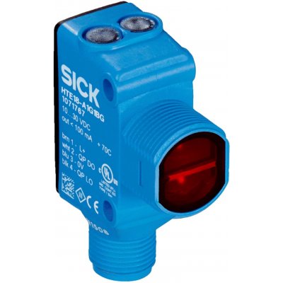 Sick HL18L-P4A5BB Retroreflective Photoelectric Sensor with Block Sensor, 12 m Detection Range