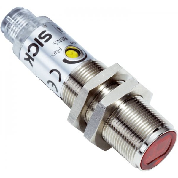 Sick VSE180-2P32432 Through Beam Photoelectric Sensor with Barrel Sensor, 0 → 28 m Detection Range
