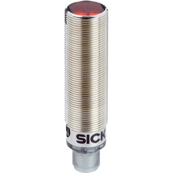 Sick GRL18-P2452 Retroreflective Photoelectric Sensor with Barrel Sensor, 7.2 m Detection Range