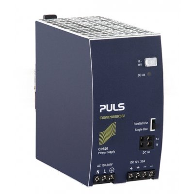 PULS CPS20.121 DIN Rail Panel Mount Power Supply 12V, 30A