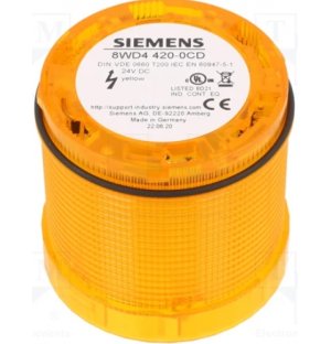 Siemens 8WD4420-0CD Yellow Flashing Effect Beacon Unit, 24 V dc Xenon Bulb