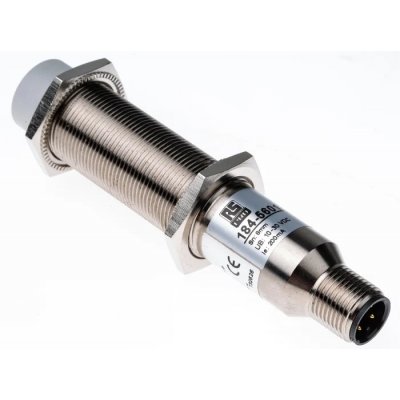 RS PRO 184-5601 Capacitive Barrel-Style Proximity Sensor, M18 x 1, 8 mm Detection