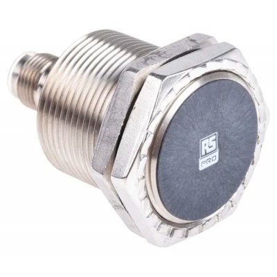 RS PRO 206-6145 Inductive Barrel-Style Proximity Sensor, M30 x 1.5, 15 mm Detection