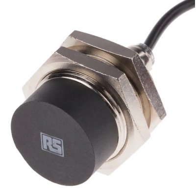 RS PRO 701-8263 Inductive Barrel-Style Proximity Sensor, M30 x 1.5, 15 mm Detection