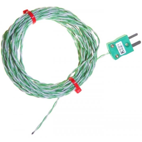 RS PRO 136-5884 Type K Thermocouple 10m Length, → +250°C