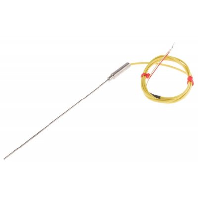 RS PRO 847-1025 Type K Thermocouple 150mm Length, 1.5mm Diameter → +1100°C