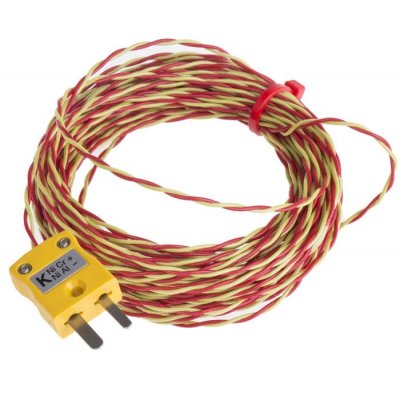 RS PRO 847-9763 Type K Thermocouple 10m Length, → +250°C