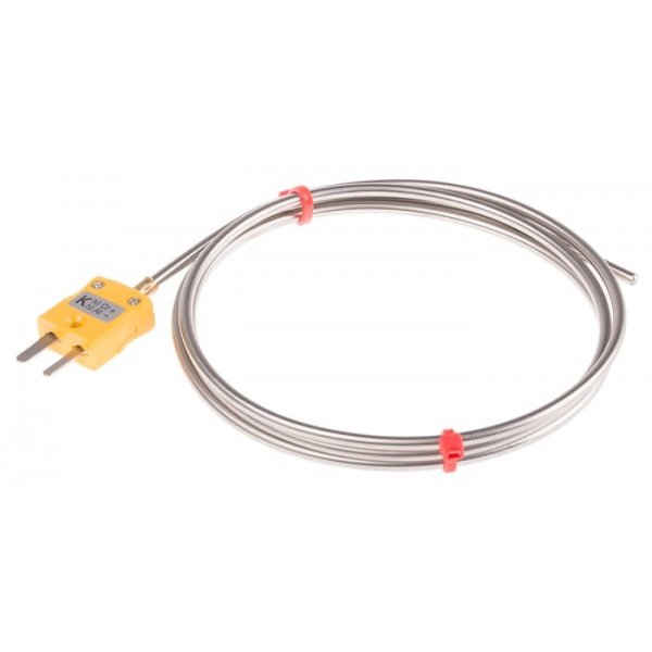 RS PRO 804-7965 Type K Thermocouple Connector 3mm Diameter, -40°C → +1100°C