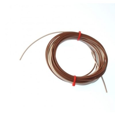 RS PRO 220-9525 Type T Thermocouple Wire, 50m, Unscreened, PTFE Insulation, +260°C Max, 1/0.376mm