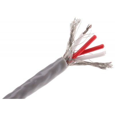 RS PRO 407-1450 Type RTD Thermocouple & Extension Wire, 25m, Screened, PTFE Insulation, +80°C Max, 7/0.2mm