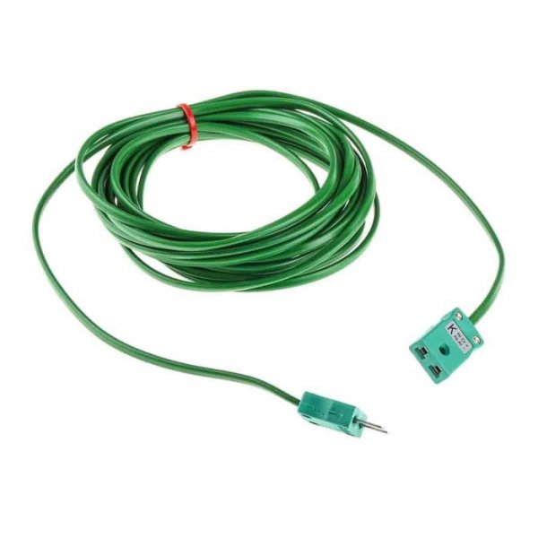 RS PRO 768-6585 Type K Extension Cable, 5m, PVC Insulation, +220°C Max, 7/0.2mm