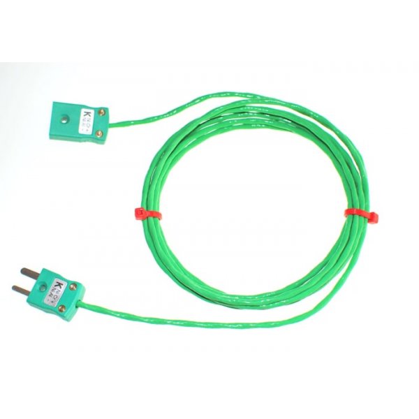 RS PRO 220-9495 Type K Thermocouple & Extension Wire, 3m, Screened, PFA Insulation, +260°C Max