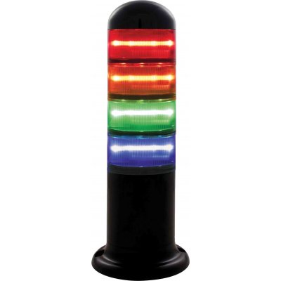 RS PRO 220-5041 RS PRO 220-5041 Red/Green/Amber/Blue Signal Tower, 4 Lights, 24 V