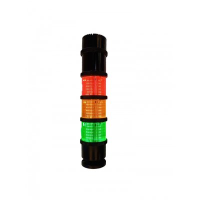 RS PRO 222-2447 Red/Green/Amber Signal Tower, 3 Lights, 24 V ac/dc, Base Mount