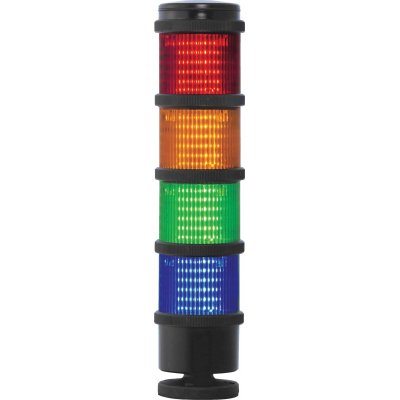RS PRO 220-5054 Red/Green/Amber/Blue Signal Tower, 4 Lights, 24 V