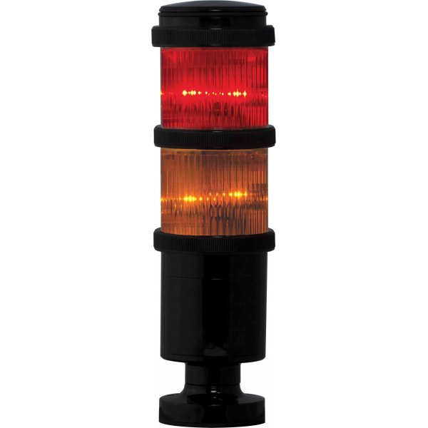 RS PRO 220-5047 Red/Amber Signal Tower, 2 Lights, 24 V