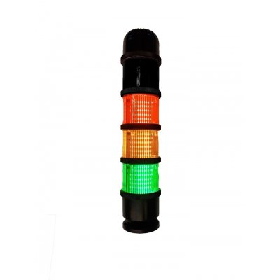 RS PRO 222-2448 Red/Green/Amber Buzzer Signal Tower, 3 Lights, 24 V ac/dc, Base Mount