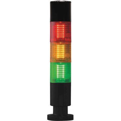 RS PRO 220-5036 Red/Green/Amber Buzzer Signal Tower, 3 Lights, 24 V, Screw Mount