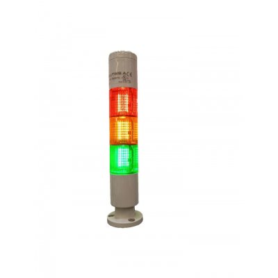 RS PRO 222-2441 Red/Green/Amber Buzzer Signal Tower, 3 Lights, 24 V ac/dc, Screw Mount