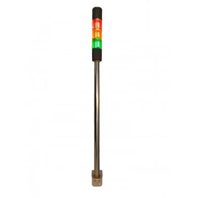 RS PRO 222-2446 Red/Green/Amber Buzzer Signal Tower, 3 Lights, 24 V ac/dc, Screw Mount