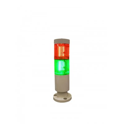 RS PRO 222-2442 Red/Green Signal Tower, 2 Lights, 24 V ac/dc, Screw Mount