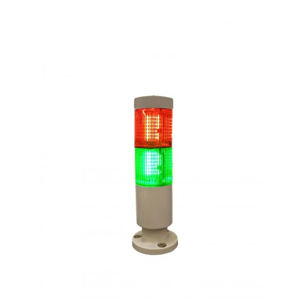 RS PRO 222-2442 Red/Green Signal Tower, 2 Lights, 24 V ac/dc, Screw Mount