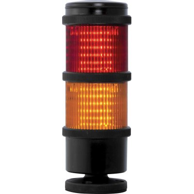RS PRO 220-5052 Red/Amber Signal Tower, 2 Lights, 24 Vac/Vcc