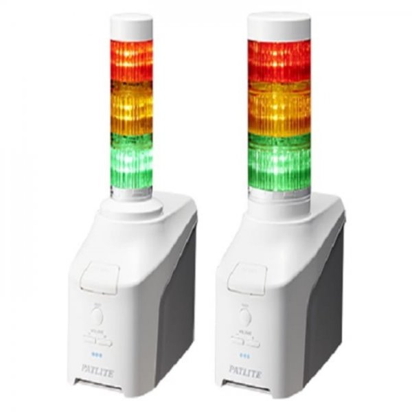 Patlite NHV4-3N-RYG Multicolour Voice Annunciator Signal Tower, 3 Lights, 42.5 → 57 V