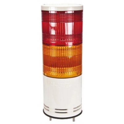 Schneider Electric XVC1B2K Red/Amber Signal Tower, 2 Lights, 24 V dc, Surface Mount