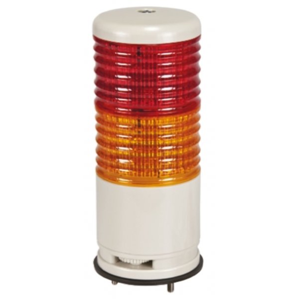 Schneider Electric XVC6B25SK Red/Amber Buzzer Signal Tower, 2 Lights, 24 V