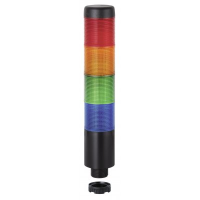Werma 698.150.75 Kompakt 37 Series Multicolour Signal Tower, 4 Lights, 24 V, Built-in Mounting
