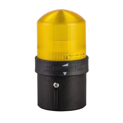 Schneider Electric XVBL1B8 Yellow Flashing Effect Beacon Unit, 24 V, LED Bulb, AC, DC