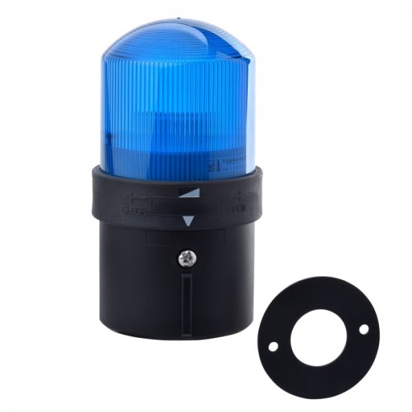 Schneider Electric XVBL1B6 Blue Flashing Effect Beacon Unit, 24 V, LED Bulb, AC, DC