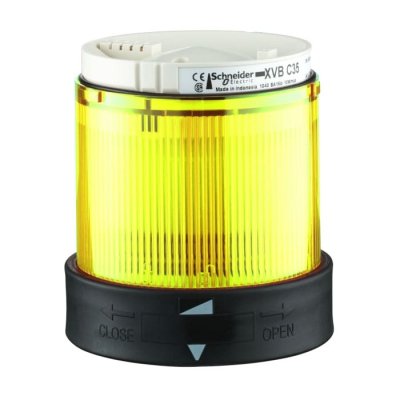 Schneider Electric XVBC4M8 Yellow Flashing Effect Beacon Unit, 230 V ac, LED Bulb