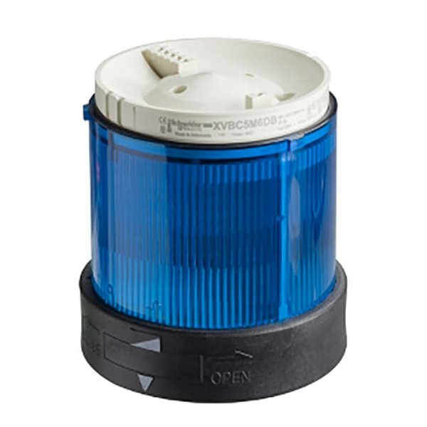 Schneider Electric XVBC4B6 Blue Flashing Effect Mounting Base, 24 V ac, 24 → 48 V dc, Incandescent Bulb
