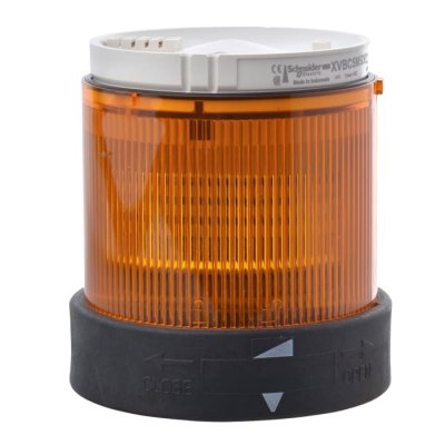 Schneider Electric XVBC2G5 Amber Steady Effect Beacon Unit, 120 V ac, LED Bulb