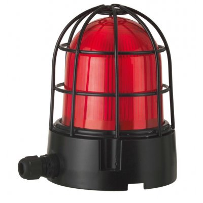 Werma 839.120.68 Red Rotating Beacon, 115 → 230 V, Base Mount, LED Bulb