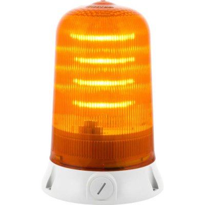 RS PRO 220-5016 Amber Multiple Effect Beacon, 90 → 240 V, Base Mount, LED Bulb