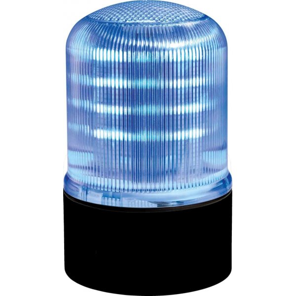 RS PRO 220-4983 Blue Multiple Effect Beacon, 12 → 24 V, Screw Mount, LED Bulb