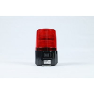 Patlite PFH-BT-R Red Flashing Beacon, 6 V dc (4 - LR6 Alkaline dry cell batteries), Magnetic Mount, LED Bulb
