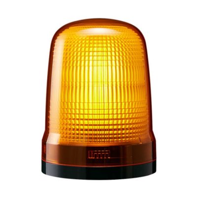 Patlite SL15-M2KTN-Y Amber Flashing Beacon, 100→ 240 VAC, Base Mount, LED Bulb