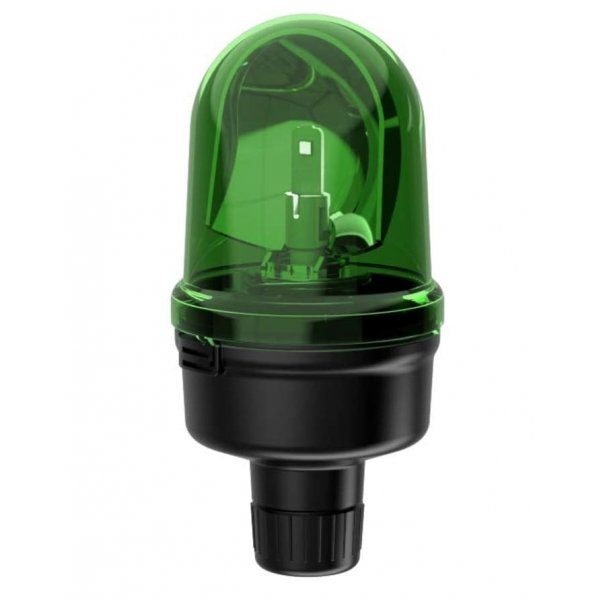 Werma 885.240.75 Green Rotating Beacon, 24 V, Base Mount, LED Bulb